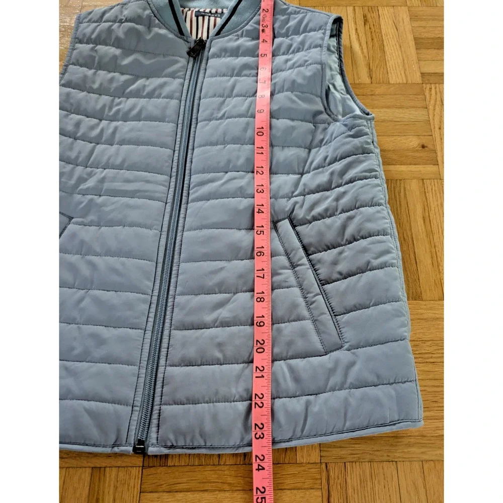 HAZZYS Kids Puffer Vest 13y Blue Zip Korean Lined Down Quilted